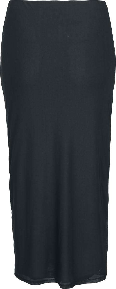 red-by-emp-damen-rock-schwarz-mit-schlitz-basic image 3