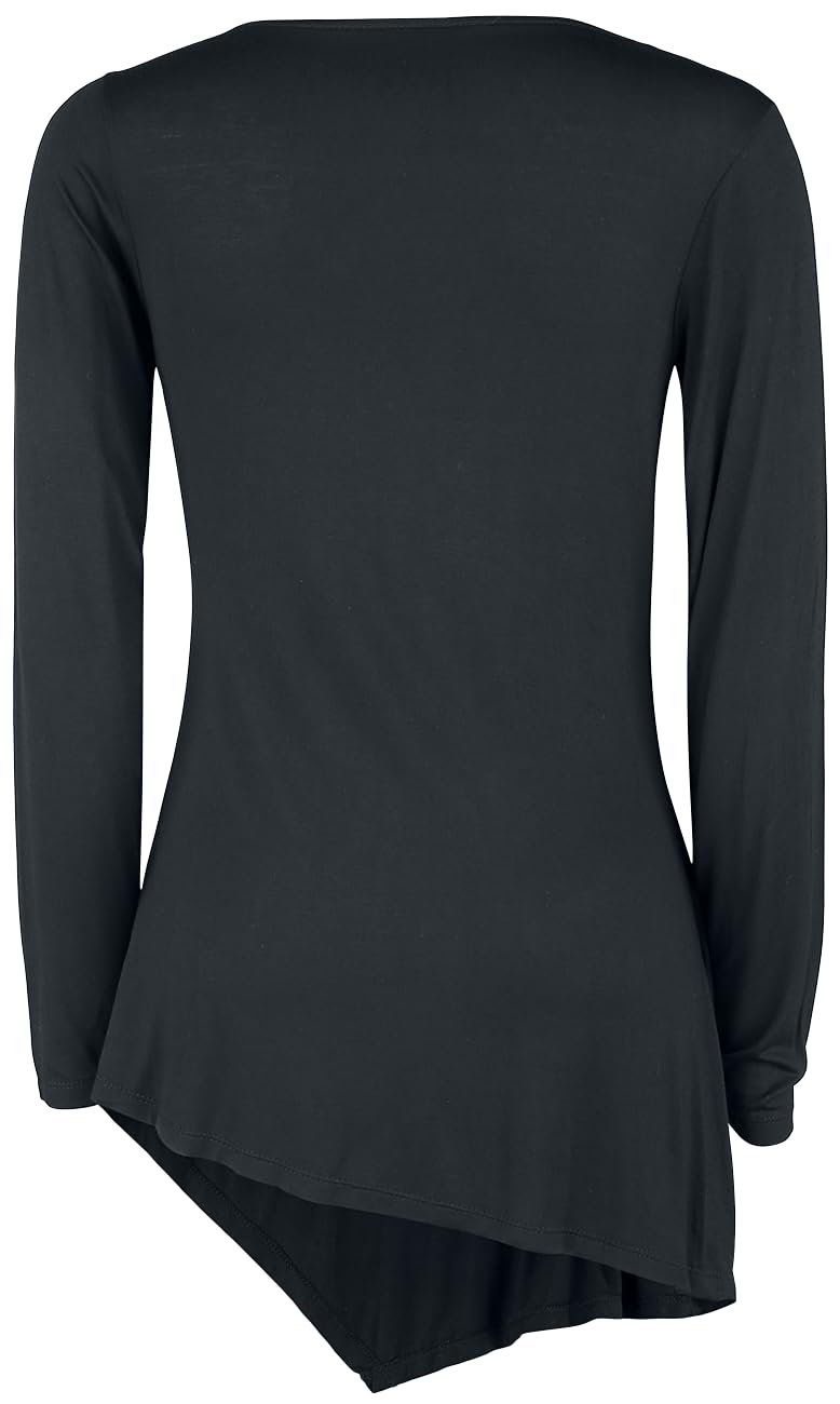 black-premium-by-emp-langarmshirt-schwarz-m-wasserfall image 3