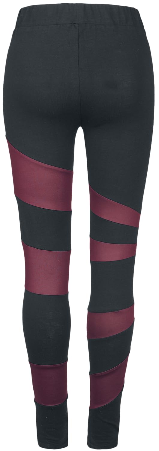 black-premium-leggings-schwarz-rot-damen-gr-e-l image 3