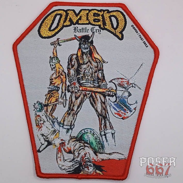 omen-battle-cry-patch-gewebt-12cm-schwarzer-rand image 2