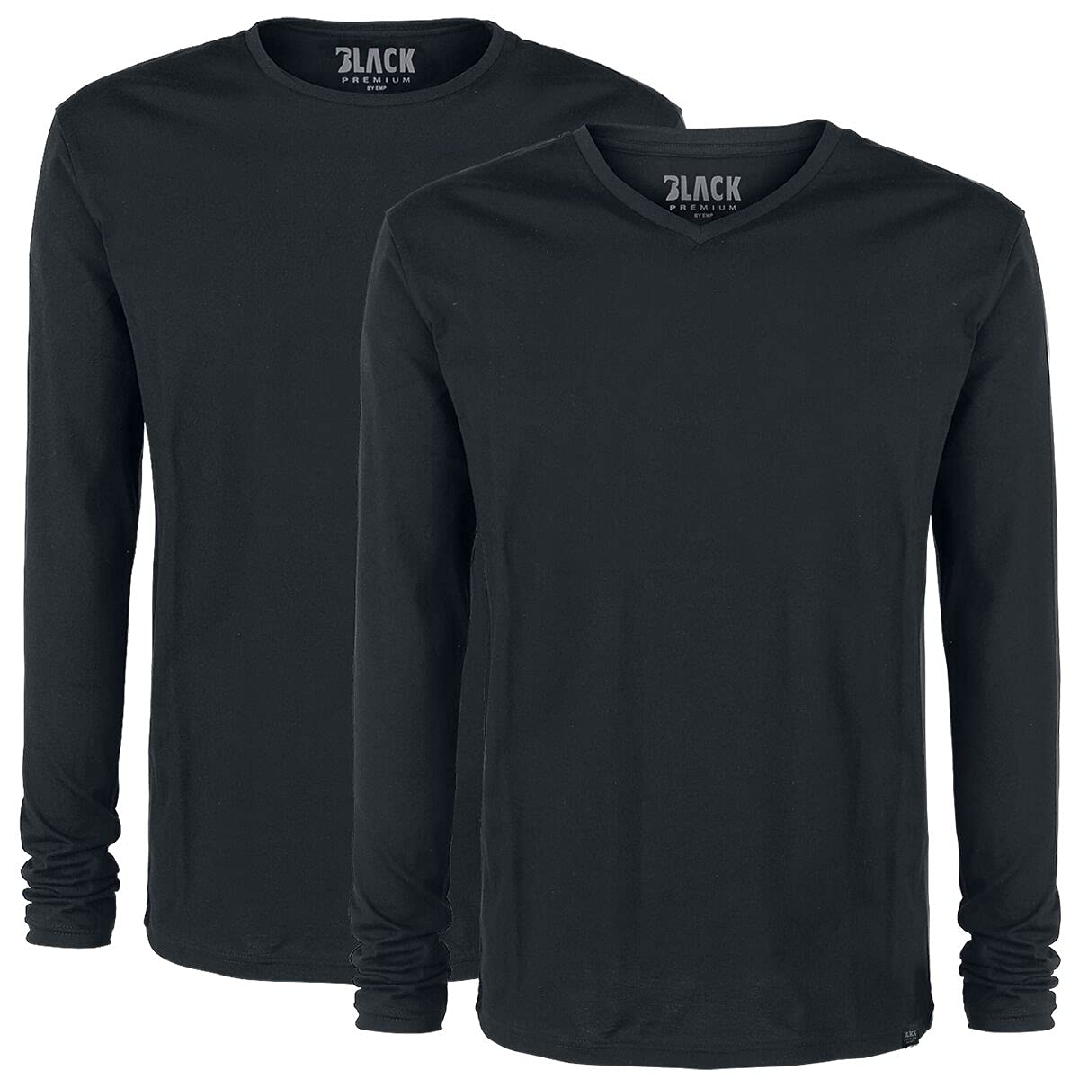 black-premium-by-emp-basic-longsleeves-herren-schwarz-m image 1