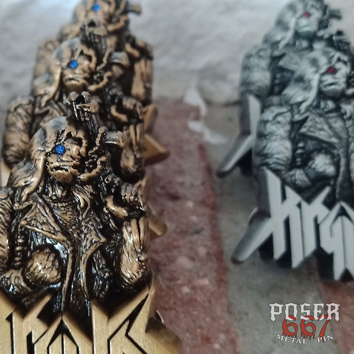 poser667-kryptos-force-of-danger-3d-pin-metallpin-antiksilber image 2