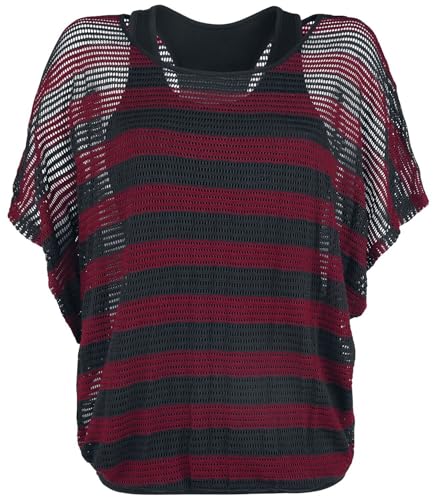 black-premium-by-emp-fledermaus-rmel-t-shirt-damen-rot-schwarz-mit-top image 8