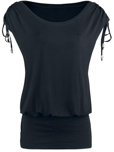 black-premium-t-shirts-t-shirt-schwarz-s-geschn-rte-rmel image 7