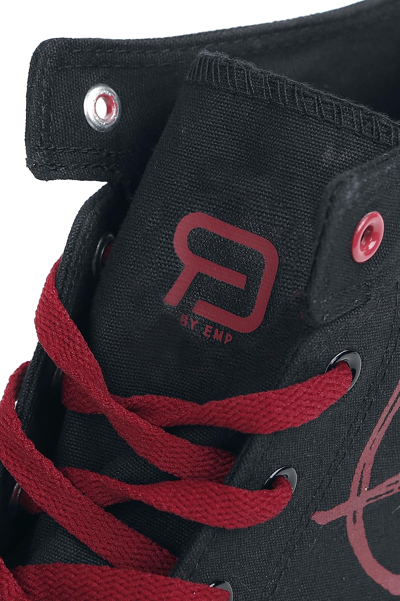 red-by-emp-sneaker-schwarz-rot-mit-print-eu-36 image 8