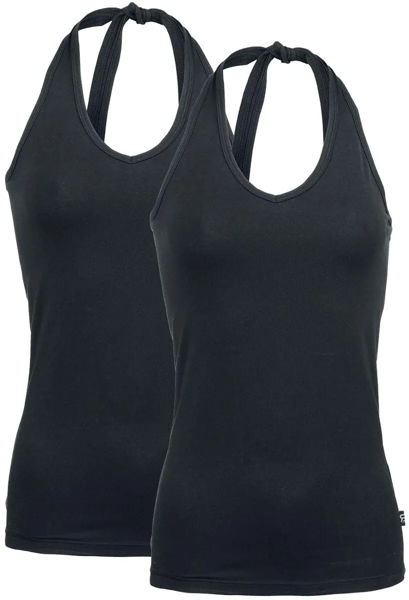 red-by-emp-damen-neckholder-tops-schwarz-2er-pack-gr-m image 1