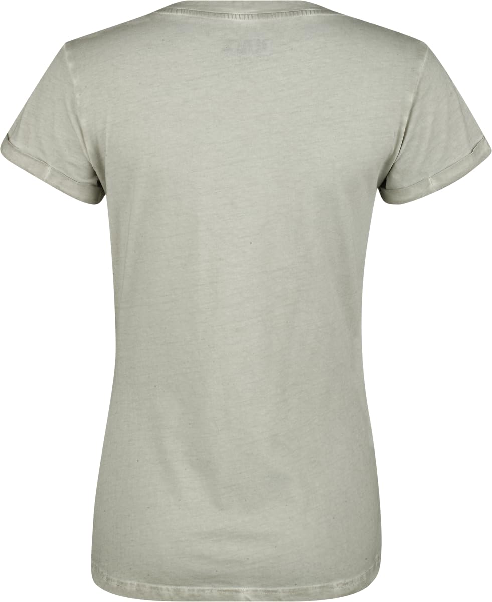 black-premium-by-emp-t-shirt-totenkopf-grau-damen-frontprint image 3