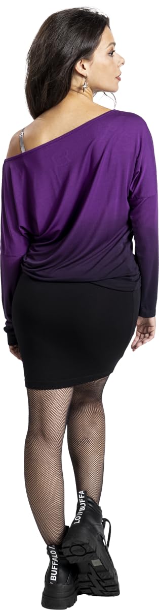 red-by-emp-damen-kleid-kurz-schwarz-lila-farbverlauf image 5
