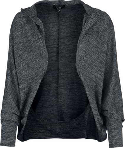 red-by-emp-grau-melierter-cardigan-mit-kapuze-damen image 6