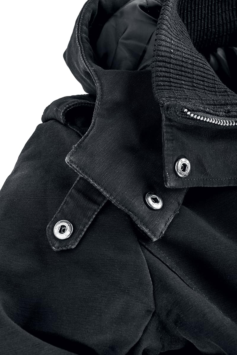 black-premium-jacken-winterjacke-schwarz-xs-kapuze image 4