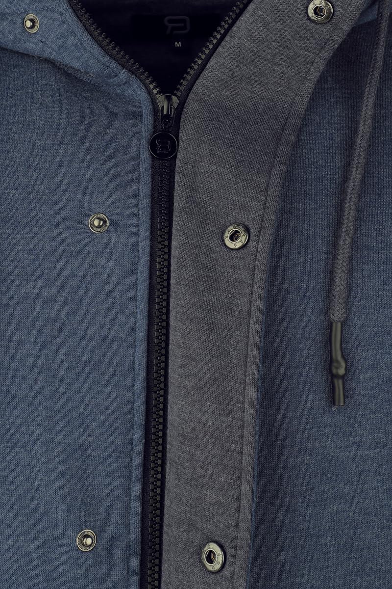 red-by-emp-double-closure-sweatjacket-herren-kapuzenjacke-blau-l image 3