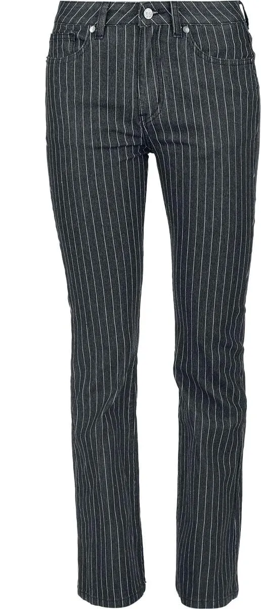 black-premium-by-emp-gestreifte-jeans-damen-schwarz-32w-32l image 1