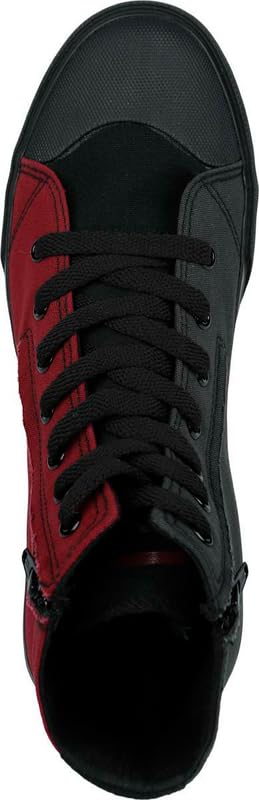 red-by-emp-high-sneaker-unisex-schwarz-rot-rei-verschluss image 5