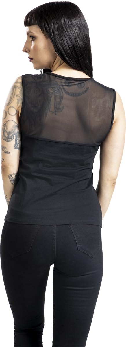 red-by-emp-damen-top-schwarz-basic-mit-mesheinsatz image 5