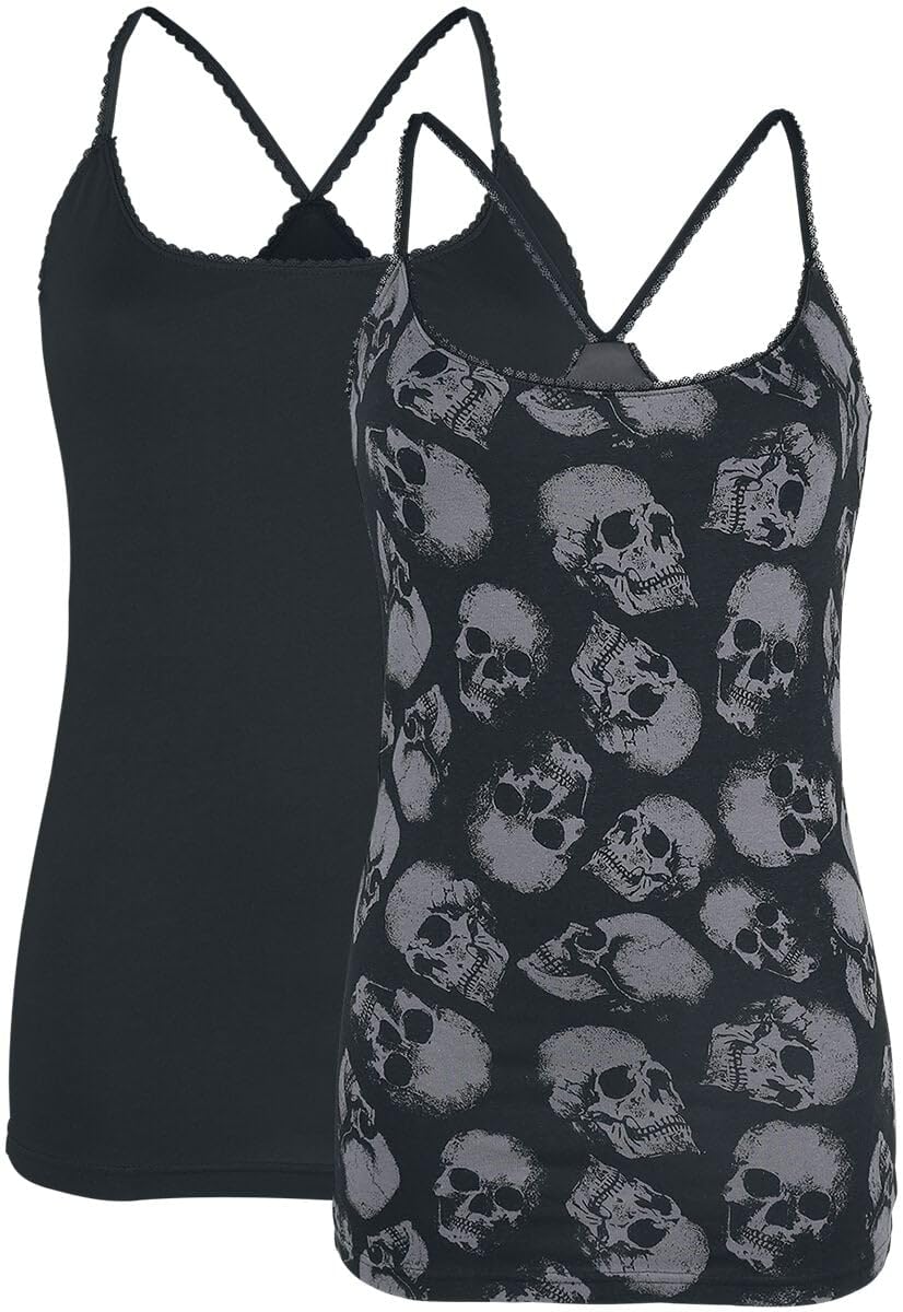 black-premium-by-emp-tops-doppelpack-damen-schwarz-m image 6