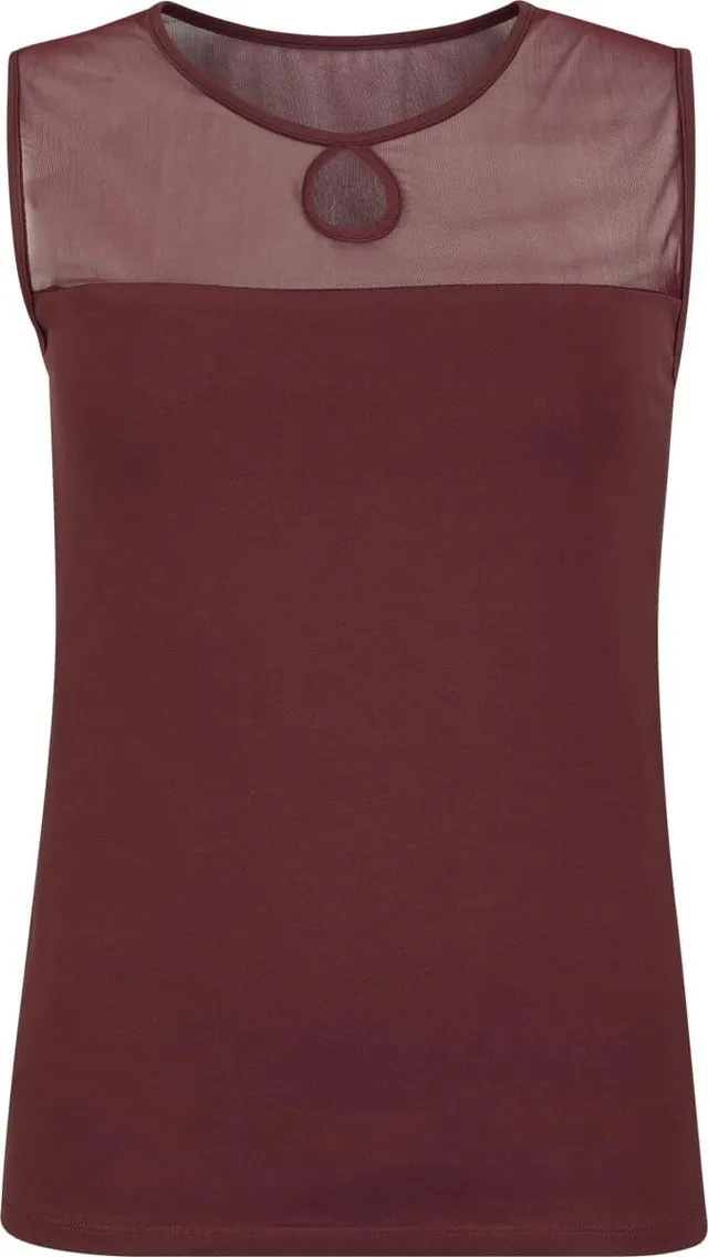 red-by-emp-top-mit-spitze-damen-top-bordeaux-gr-e-l image 1