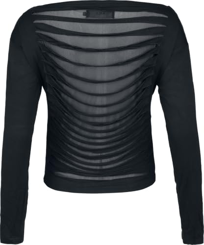 black-premium-by-emp-damen-langarmshirt-schwarz-mesh-gr-e-l image 5