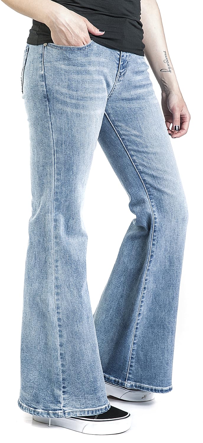 red-by-emp-hosen-hellblaue-bootcut-jeans-mit-schlag-30w-32l image 5