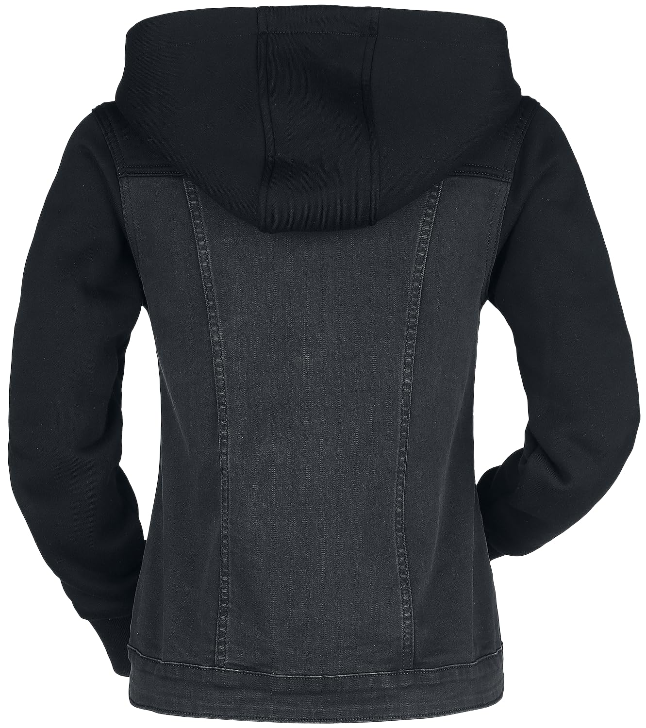 red-by-emp-jeansjacke-damen-schwarz-sweat-rmel-l image 3