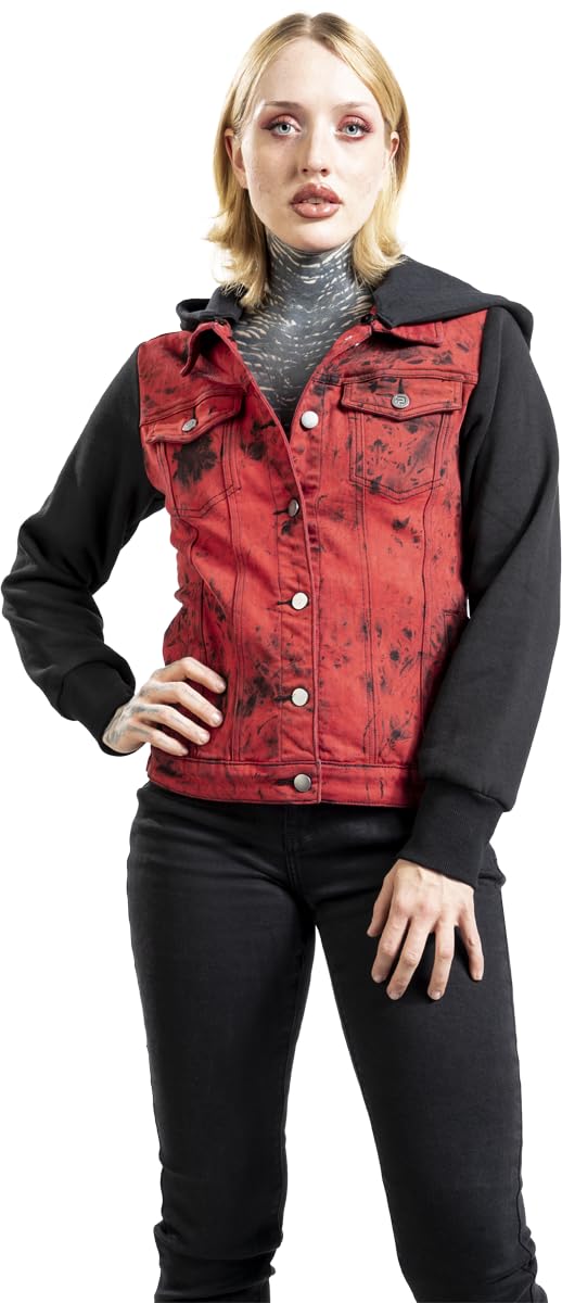 red-by-emp-jacken-jacke-damen-rot-m-kapuze-sweat image 2