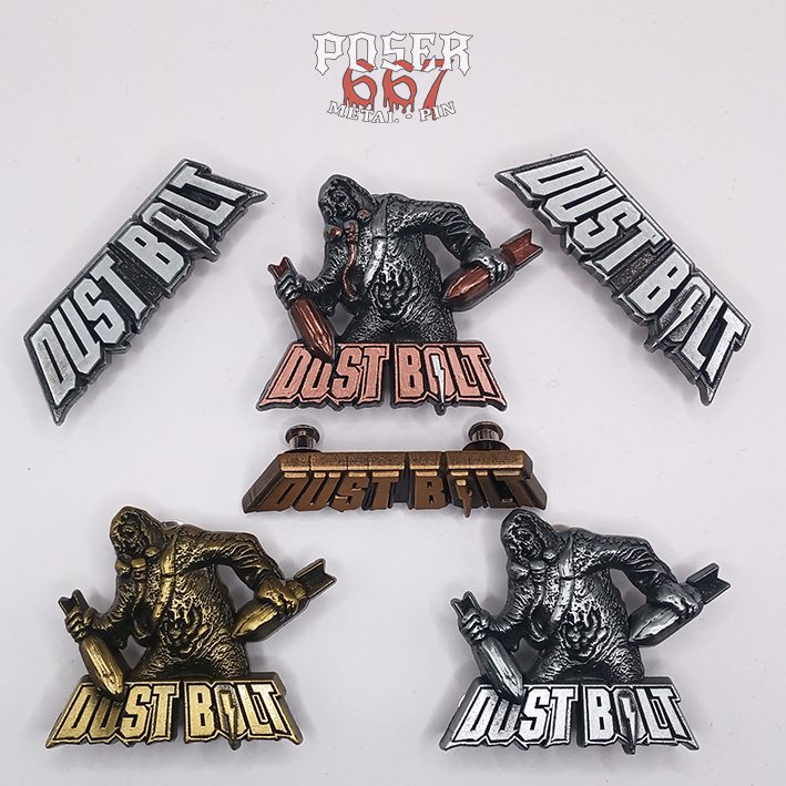 dust-bolt-logo-3d-pin-metall-antik-silber-6-cm image 2