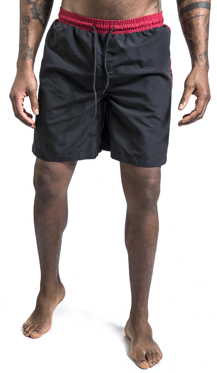 red-by-emp-bademode-herren-badeshorts-schwarz-mit-print-2 image 2