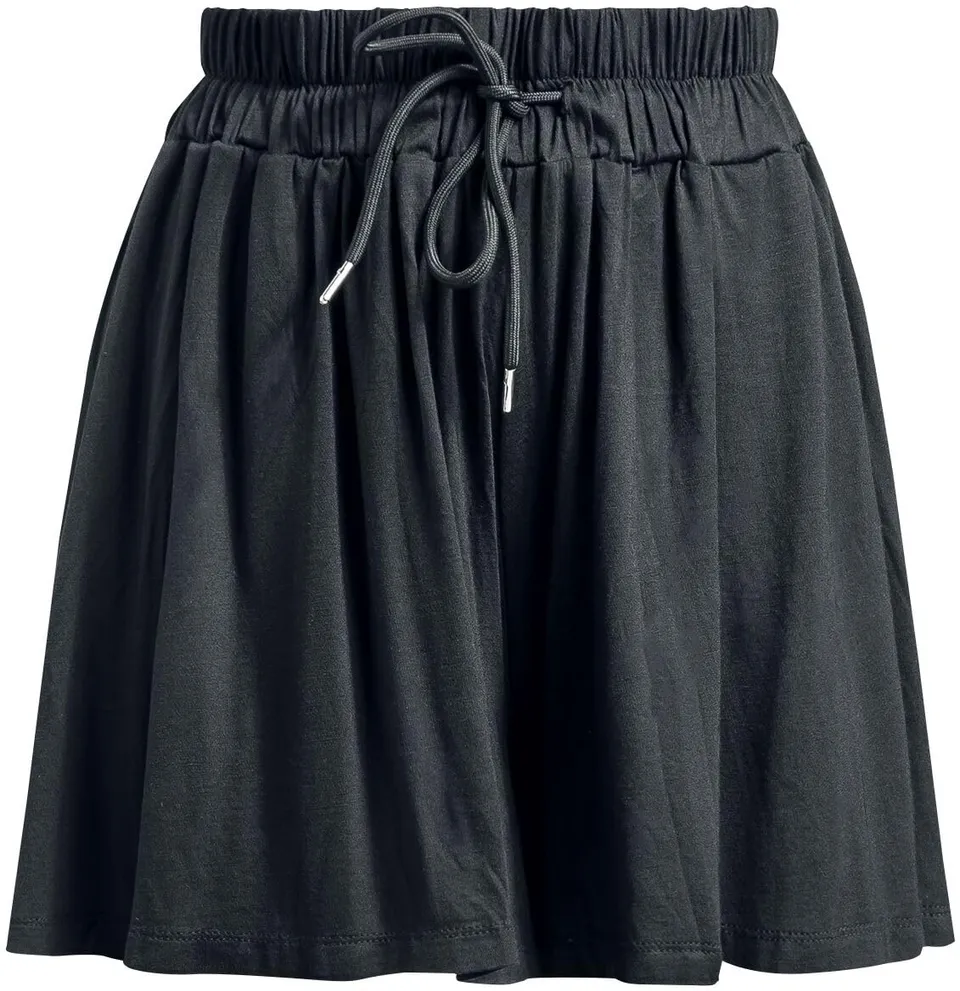 black-premium-by-emp-damen-sweatshorts-schwarz-rock-optik image 1