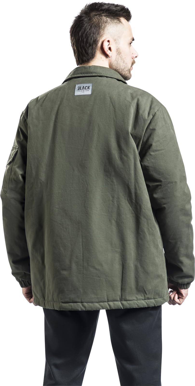 black-premium-by-emp-bergangsjacke-herren-oliv-gef-ttert image 6