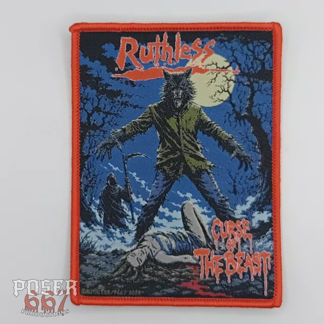 ruthless-curse-of-the-beast-patch-gewebt-11x8cm-schwarz image 1