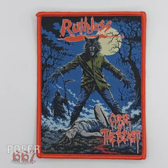 ruthless-curse-of-the-beast-patch-gewebt-11x8cm-schwarz image 1