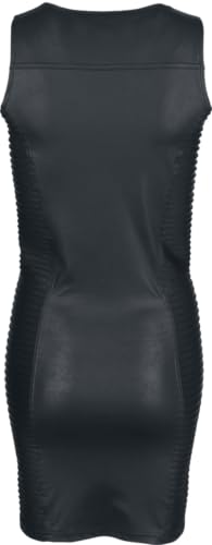 black-premium-essential-faux-leather-kleid-schwarz-gr-m image 8