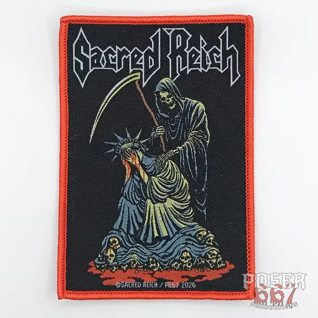 sacred-reich-the-american-way-patch-gewebt-11x8-cm image 1