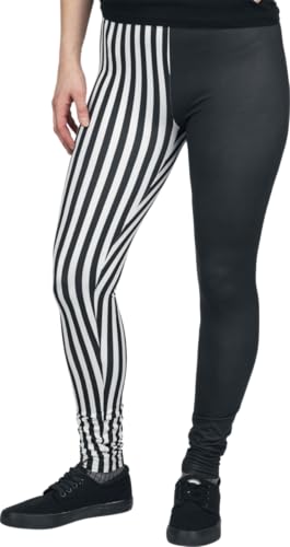 red-by-emp-hosen-damen-streifen-leggings-schwarz-wei-l image 5