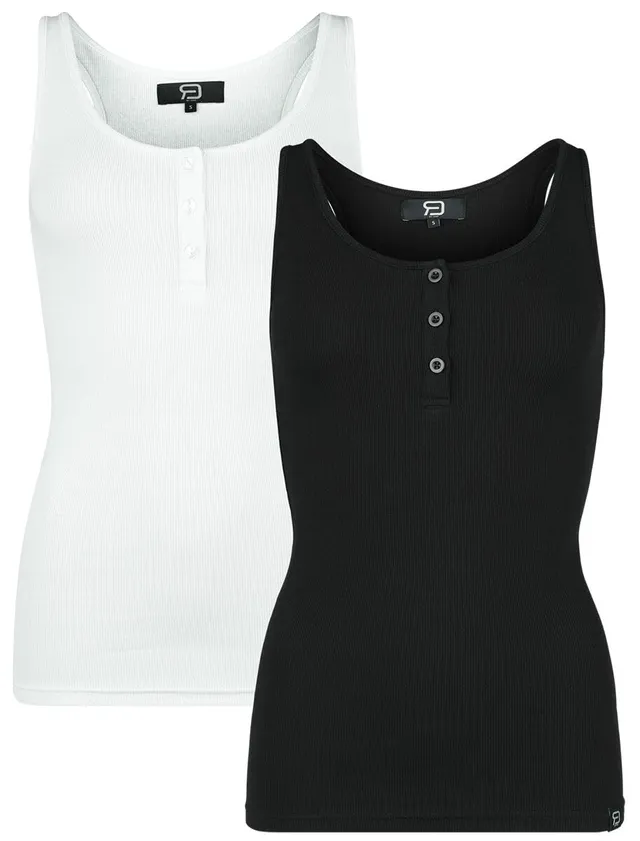 red-by-emp-basic-top-damen-schwarz-wei-s-2er-pack image 1
