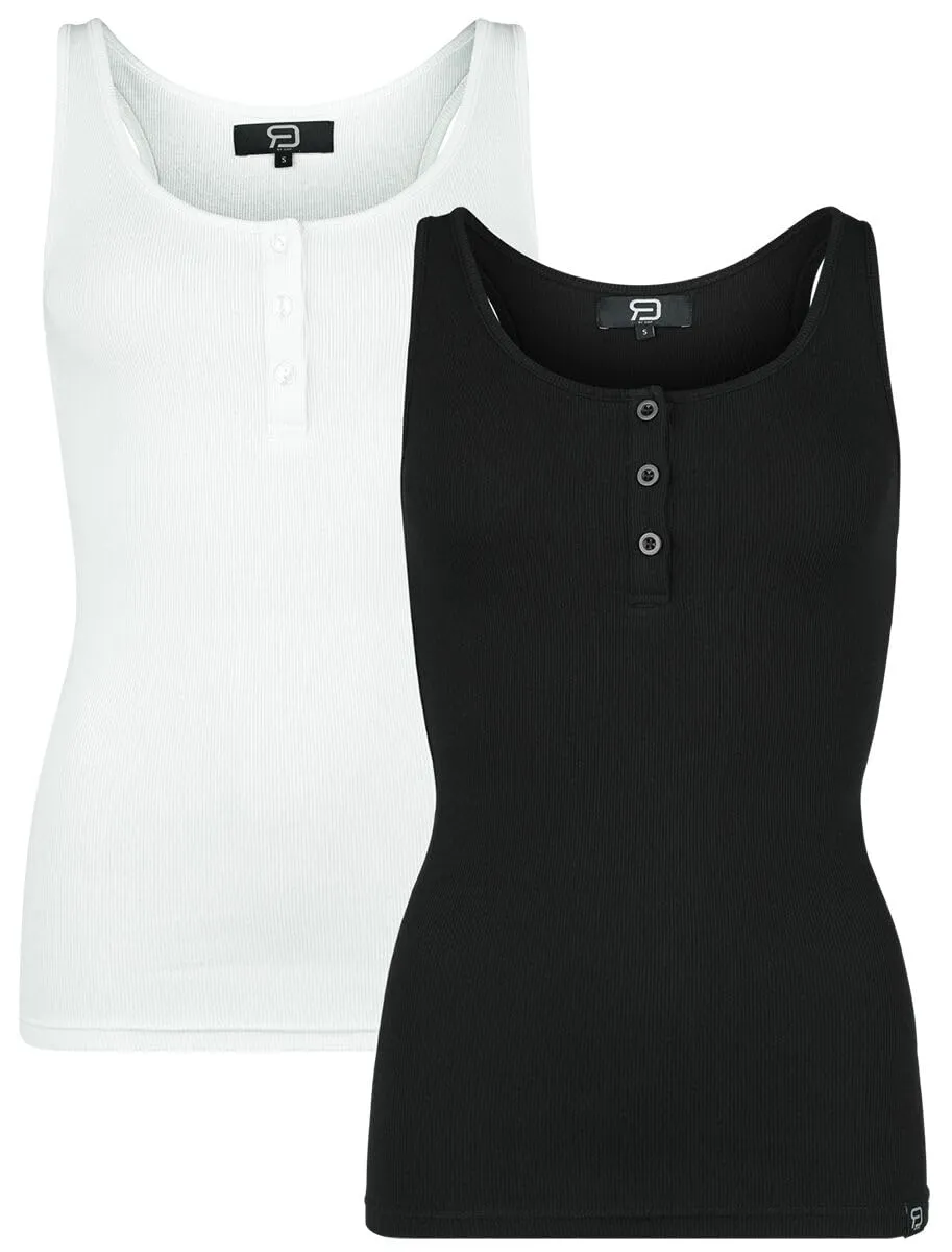 red-by-emp-basic-top-damen-schwarz-wei-s-2er-pack image 1