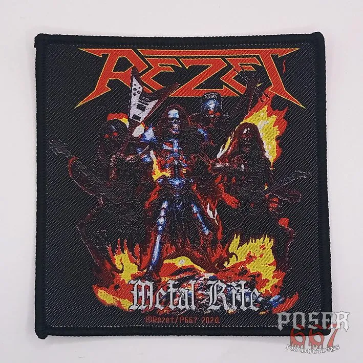 rezet-metal-rite-patch-aufn-her-gewebt-9-5x9-5-cm image 1