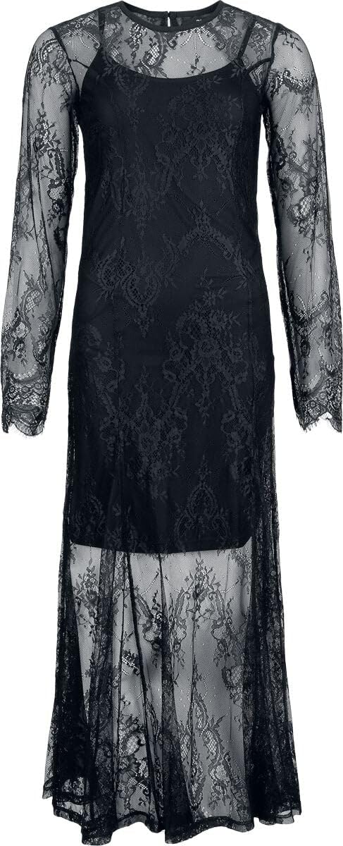 black-premium-by-emp-langes-kleid-unterkleid-schwarz-damen image 1