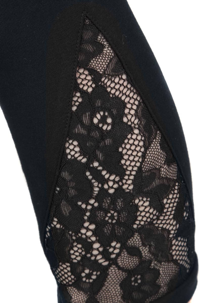 red-by-emp-leggings-mit-spitze-schwarz-damen-leggings image 2
