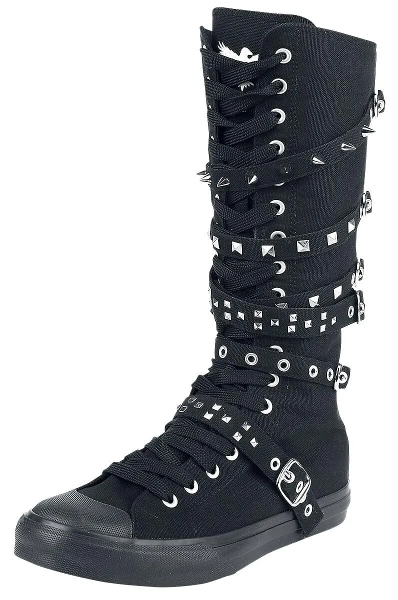 black-premium-sneaker-unisex-schwarz-nieten-gr-43-45 image 1