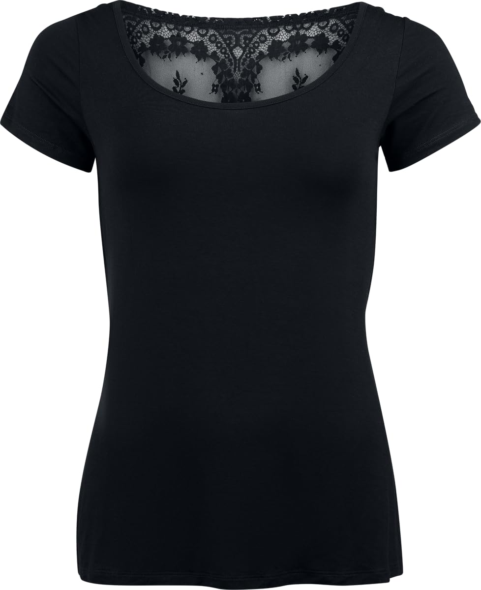 black-premium-by-emp-t-shirt-netzr-cken-damen-schwarz-m image 2