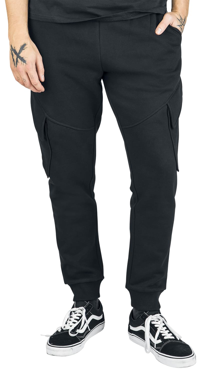 red-by-emp-herren-jogginghose-schwarz-basic-mit-taschen image 3