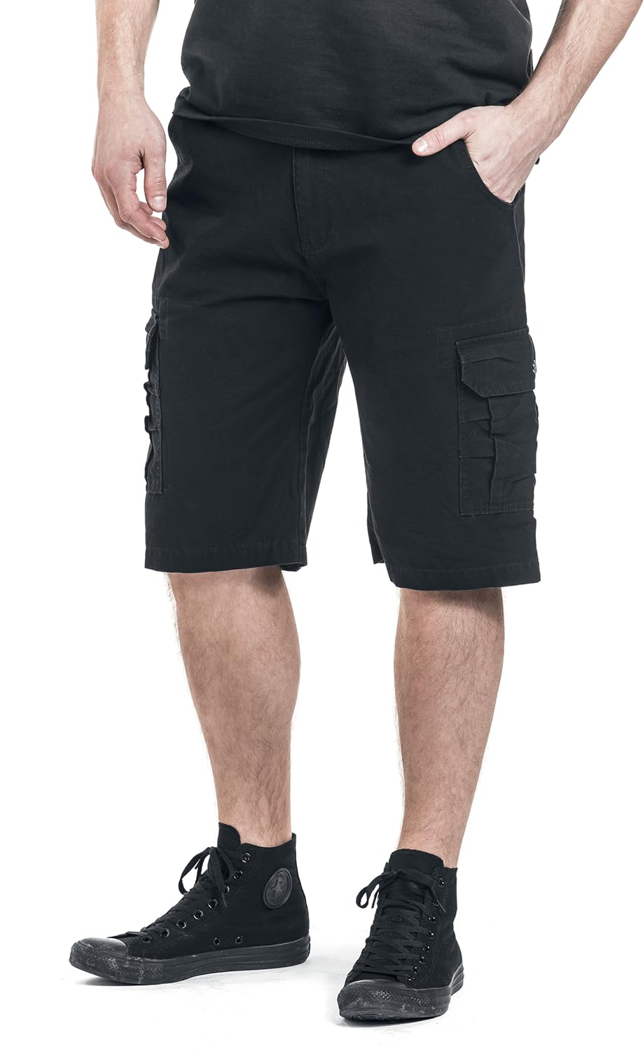 red-by-emp-army-vintage-shorts-herren-schwarz-xxl-taschen image 2