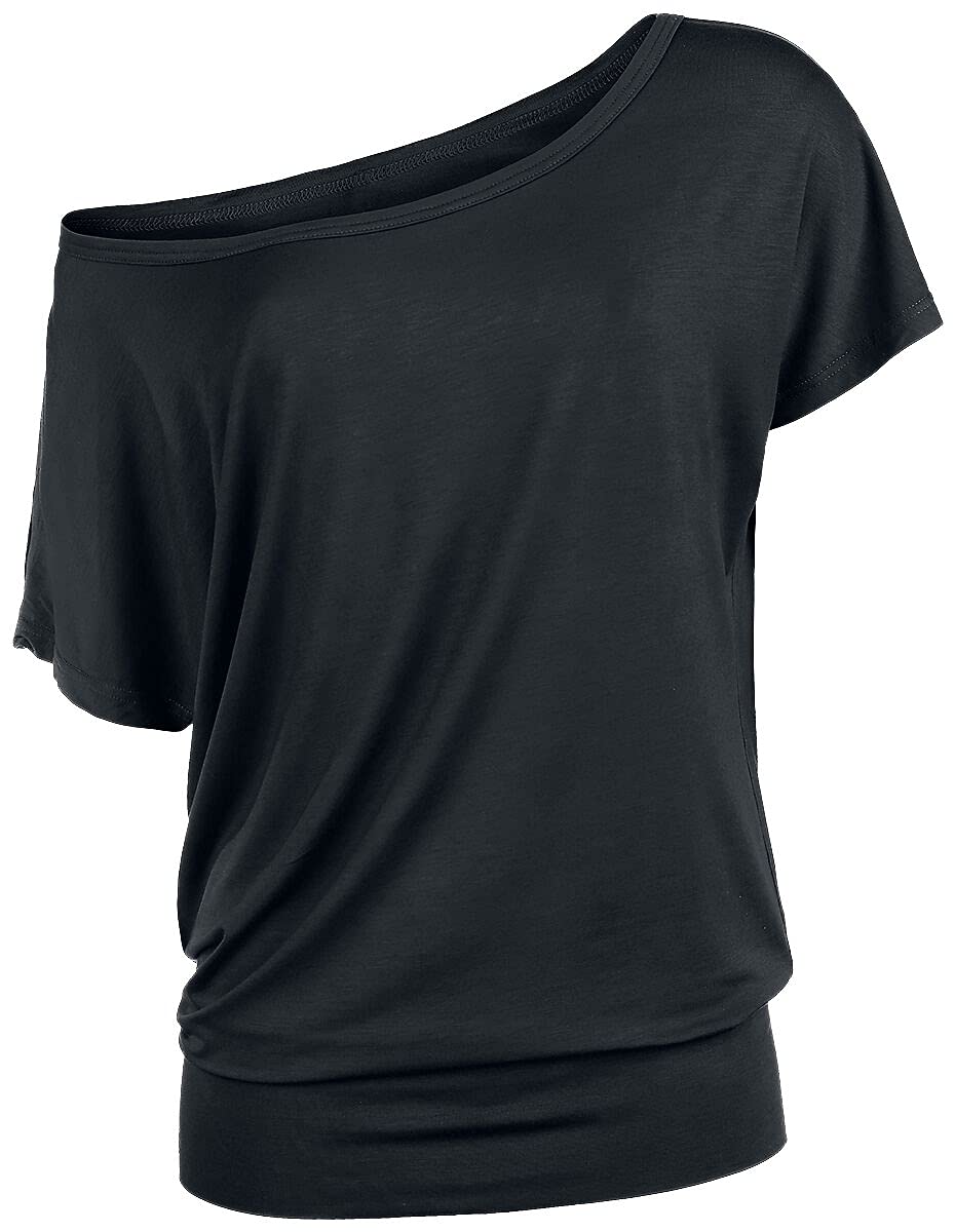 red-by-emp-t-shirt-damen-locker-schwarz-mit-breitem-bund image 1