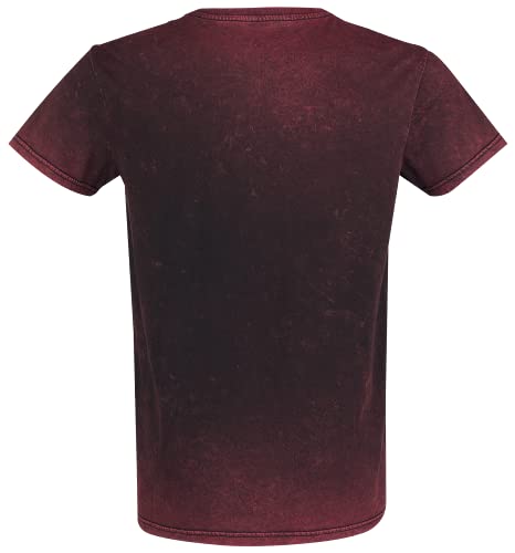 black-premium-by-emp-basic-t-shirt-mit-knopfleiste-herren-rot image 7