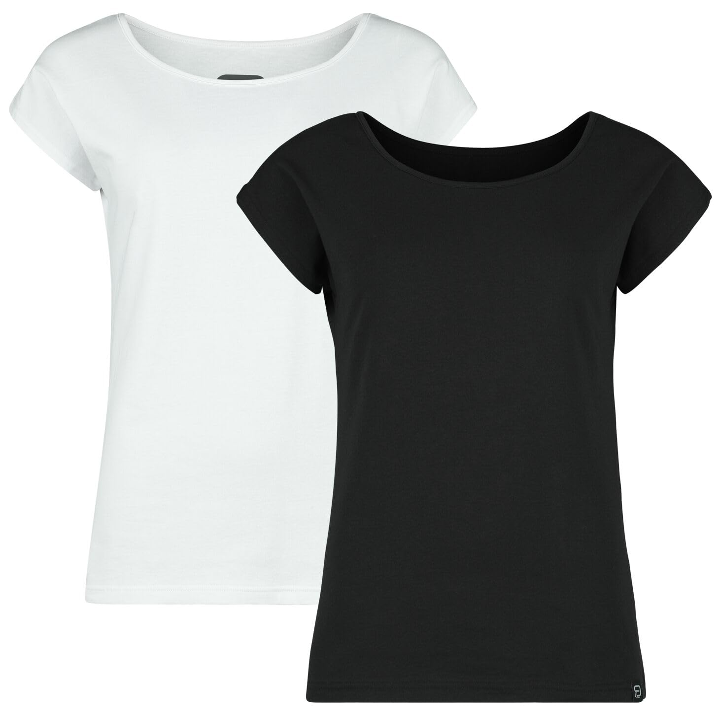 red-by-emp-basic-doppelpack-t-shirts-damen-schwarz-weiss-m-baumwolle image 1