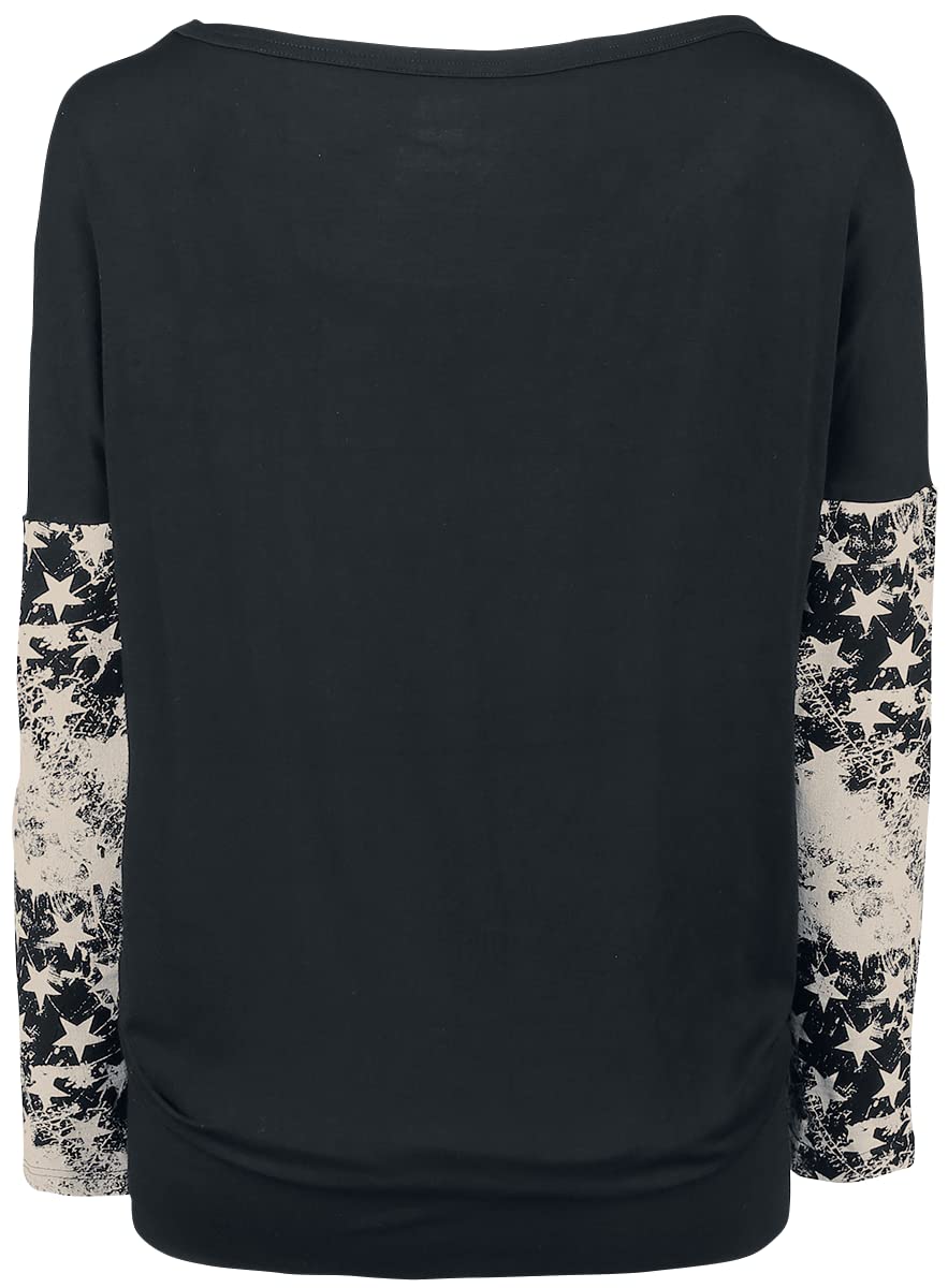 red-by-emp-longsleeves-langarmshirt-schwarz-s-sterne image 2