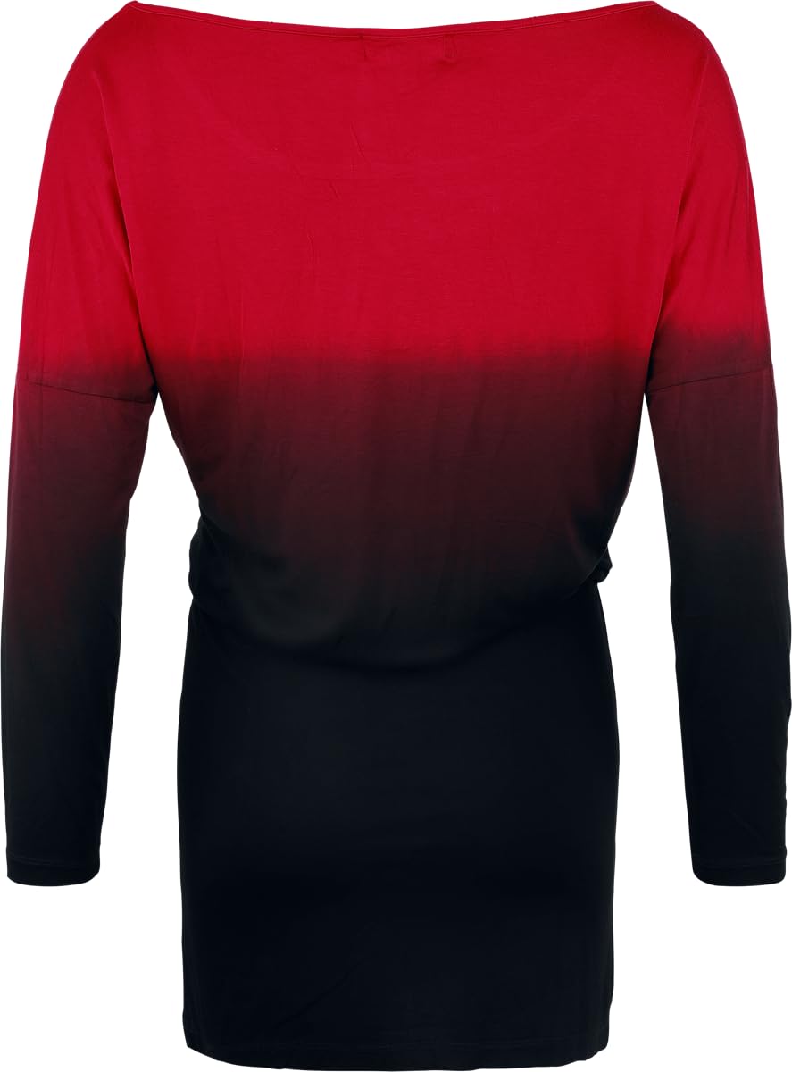 red-by-emp-kleid-schwarz-rot-farbverlauf-kurz-gr-s image 3