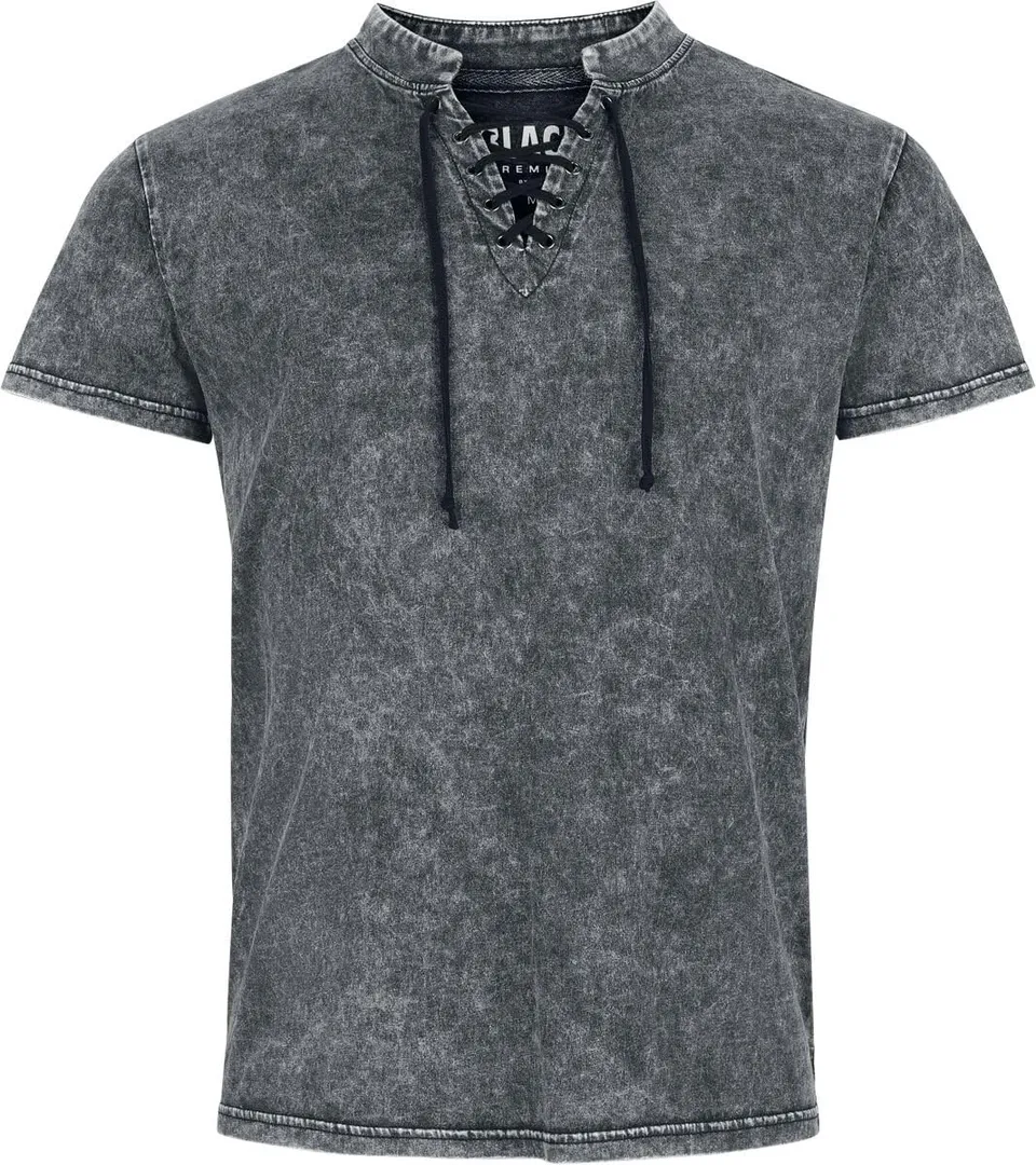 black-premium-by-emp-t-shirt-schn-rung-sen-schwarz-gr-l image 1