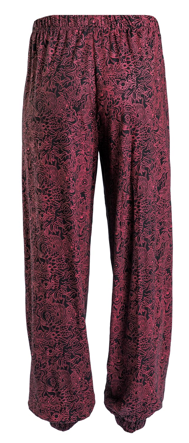 red-by-emp-hose-damen-schwarz-rot-weicher-stoff image 3
