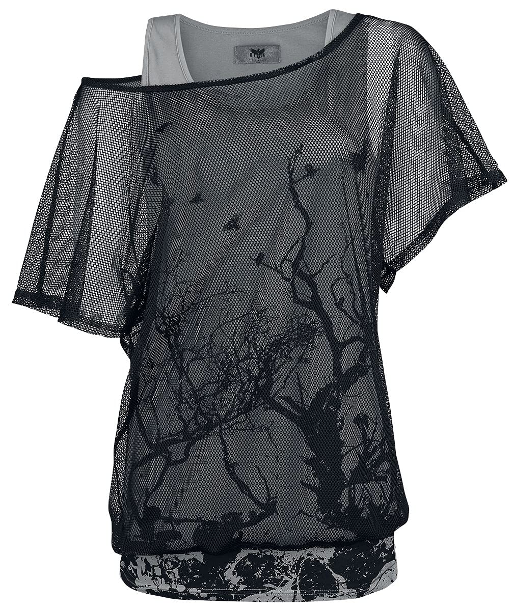 black-premium-by-emp-t-shirt-damen-double-layer-transparent image 1